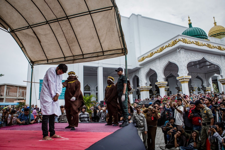 gay men caned aceh