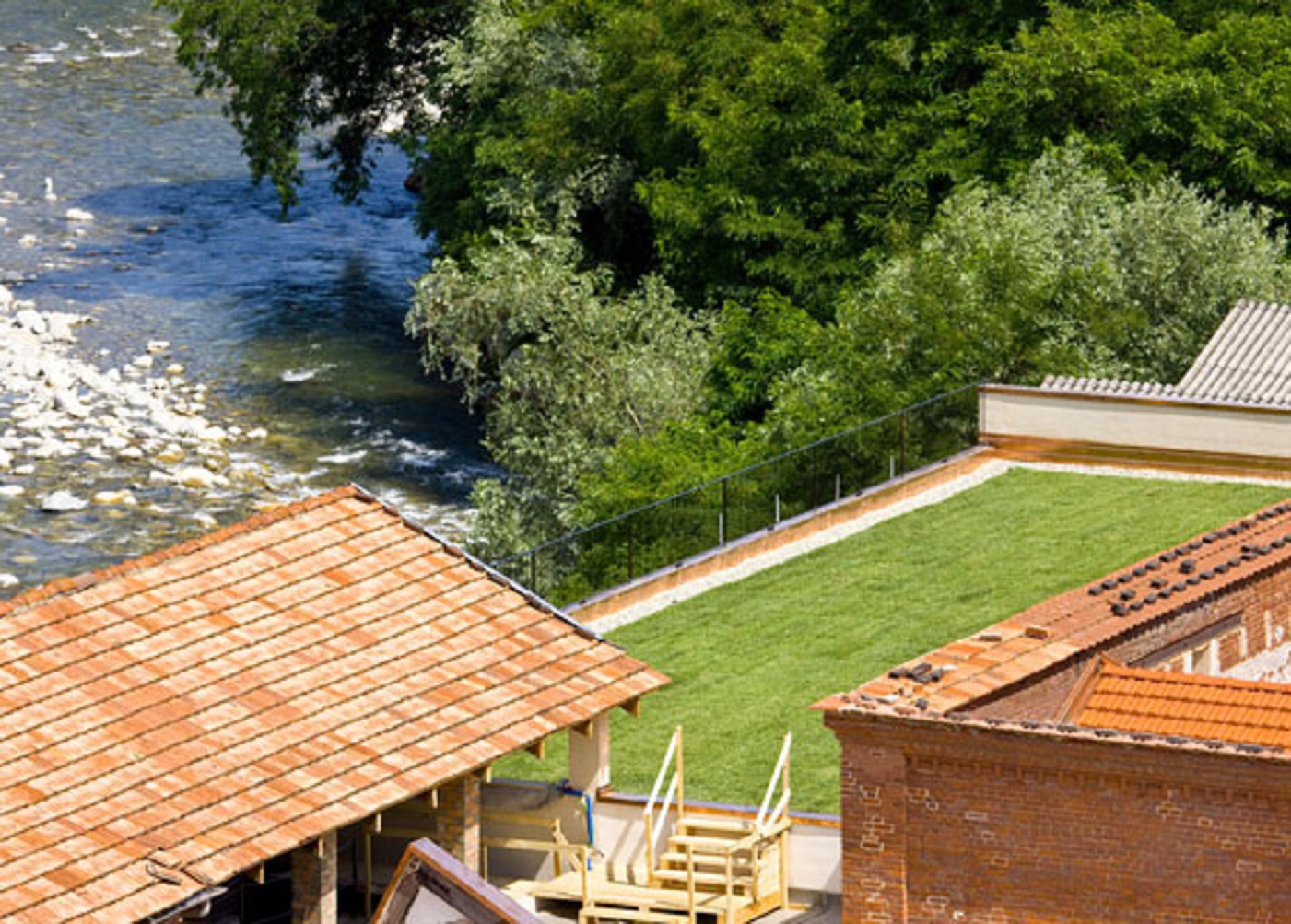 Il tetto verde del museo