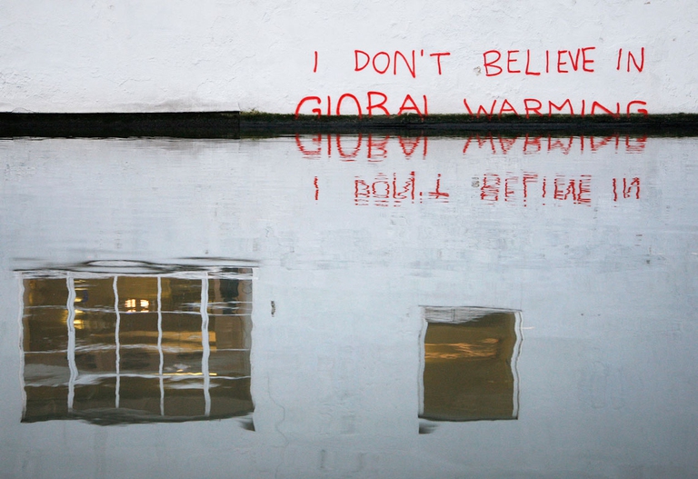  Londen, graffiti, global Warming