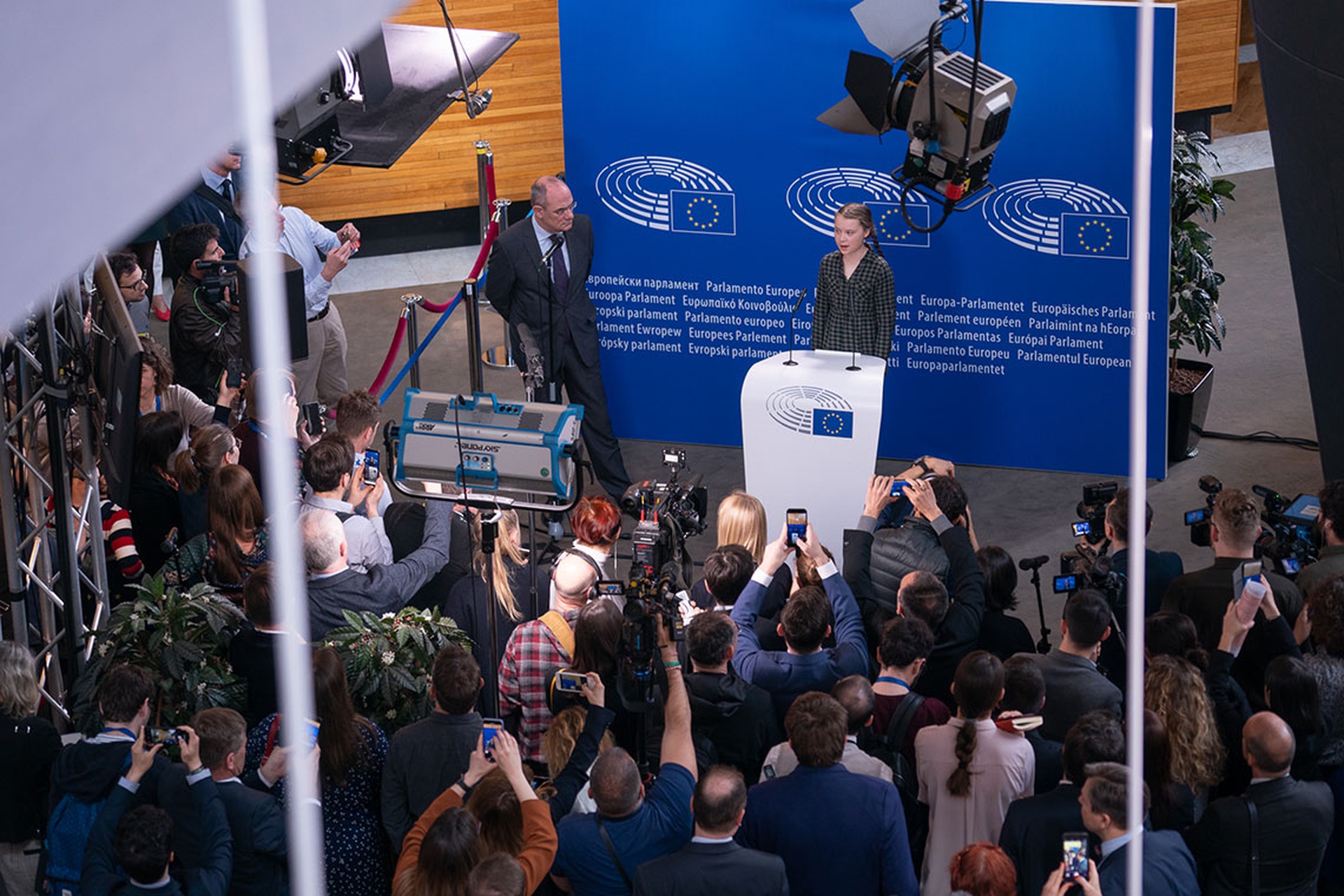 Greta Thunberg a Strasburgo