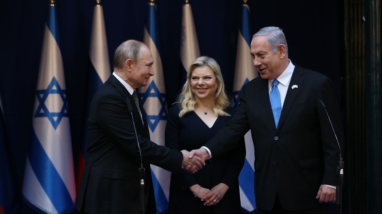 putin e il presidente di israele 