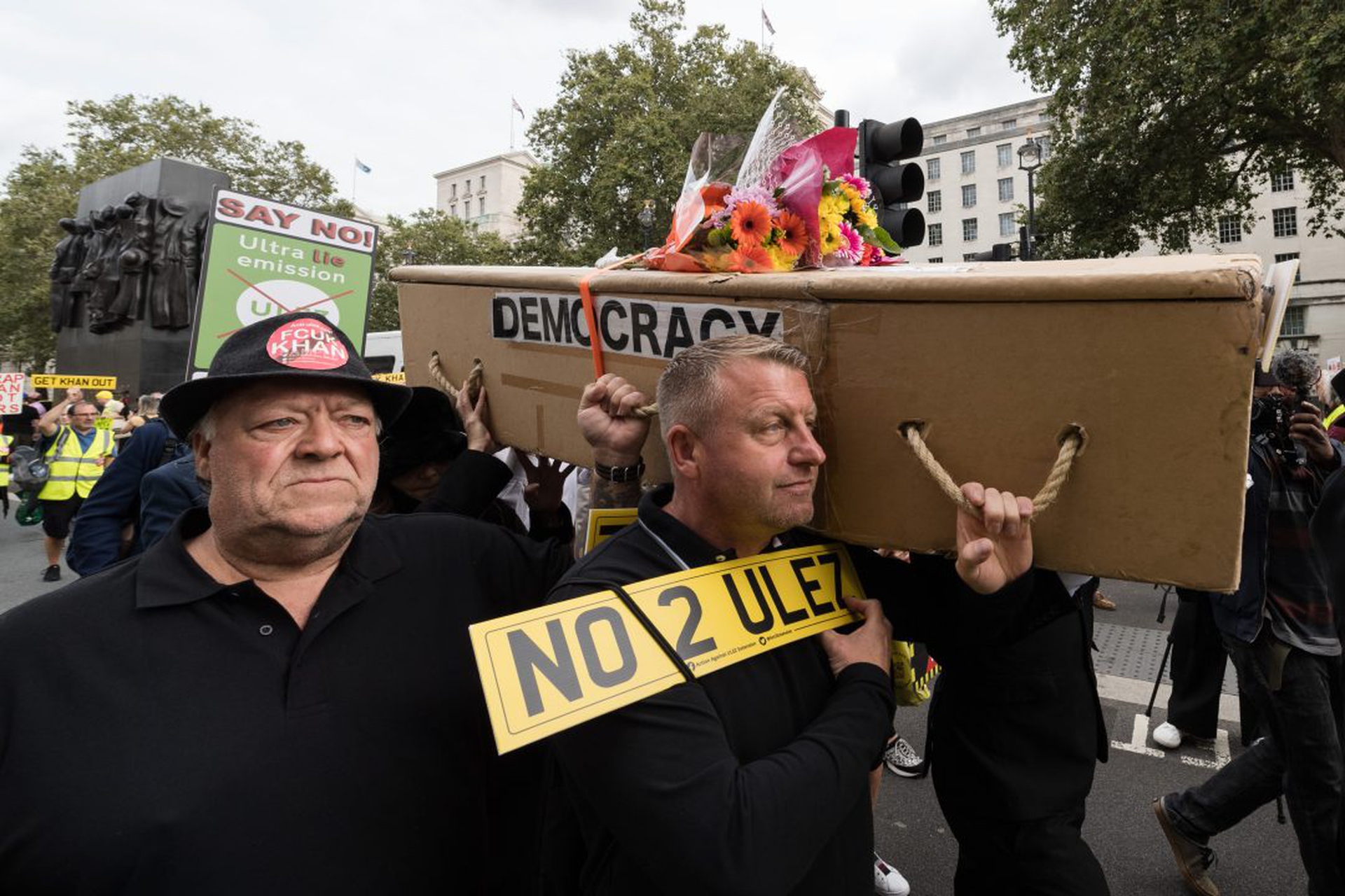 Protest Against ULEZ Expansion in London
