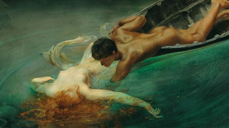 "La sirena" (1893) di Giulio Aristide Sartorio