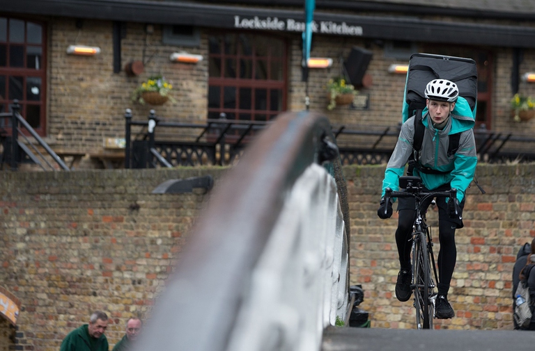 Consegna in bicicletta