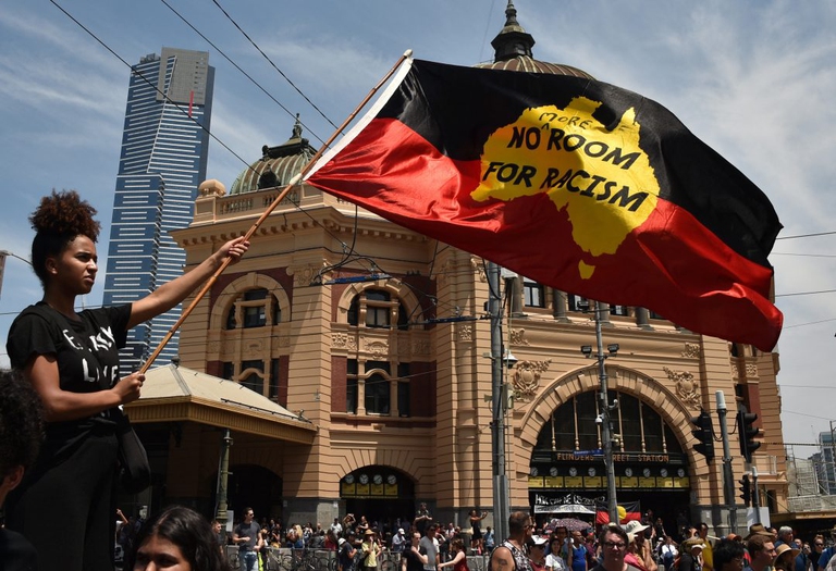 Manifestazione dei popoli indigeni in Australia