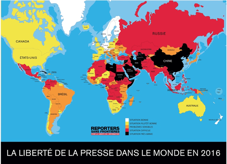 Reporter senza frontiere classifica