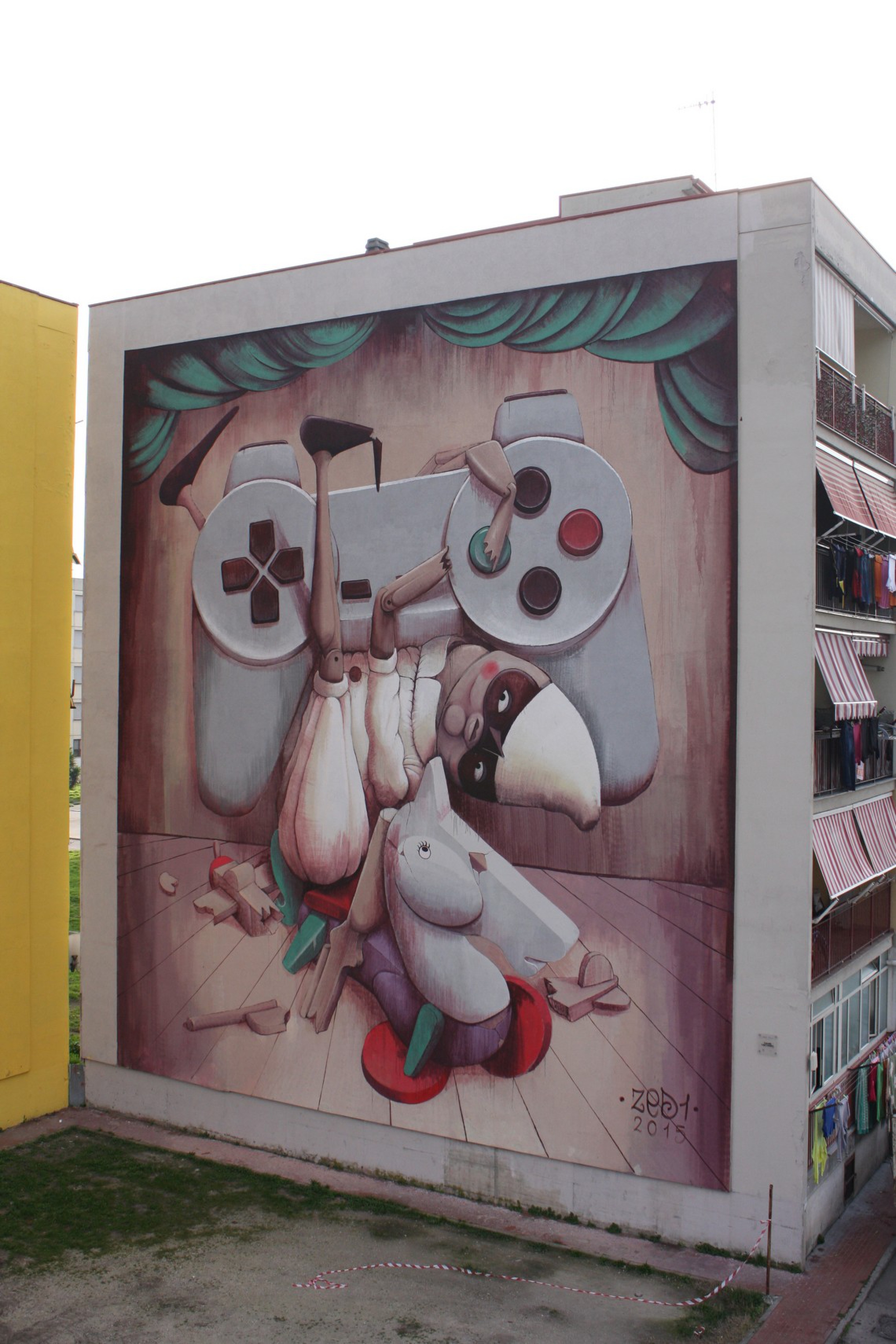 'A pazziella 'n man' 'e criature di ZED1, Ponticelli, Napoli