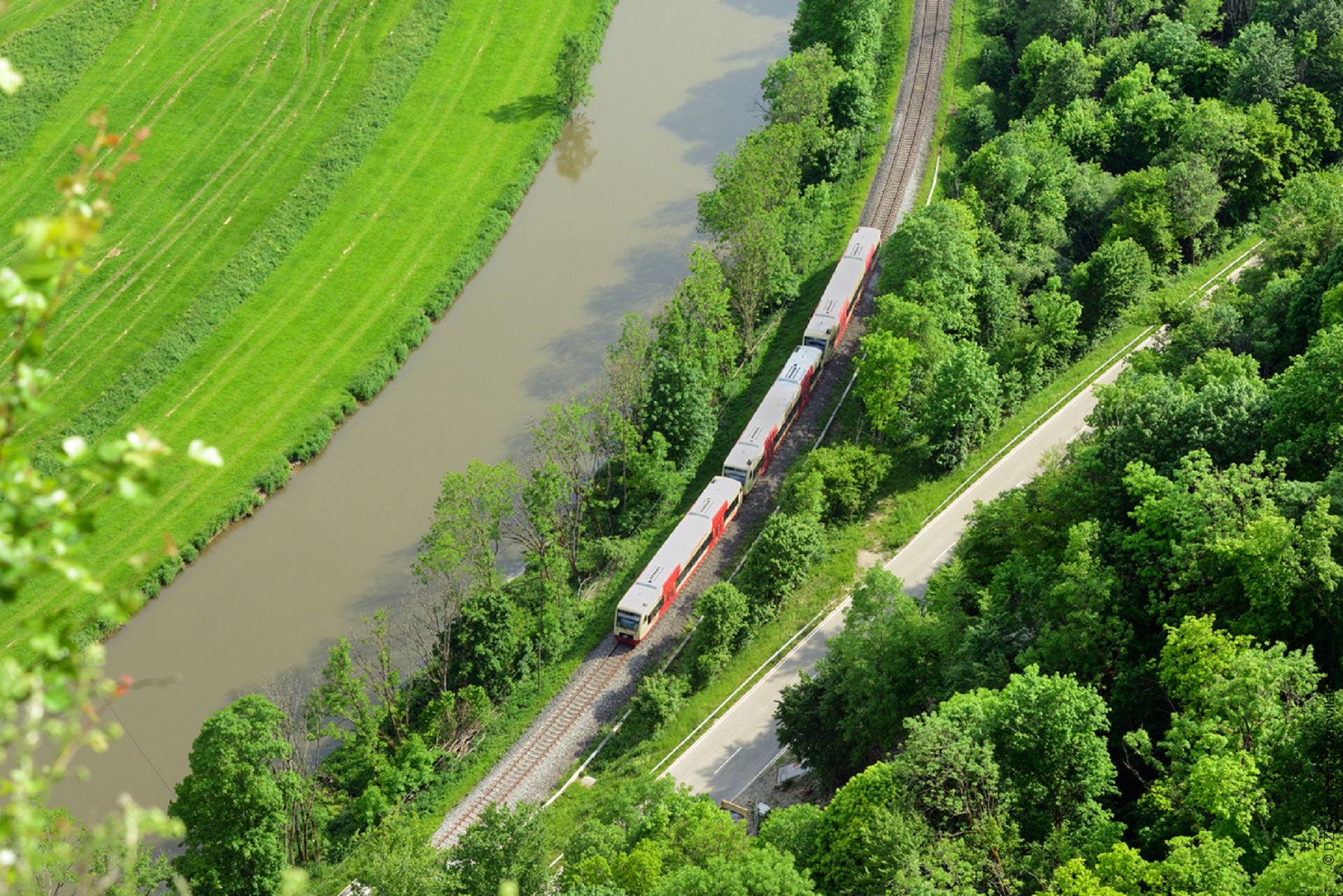 Irndorf Eichfelsen-Panorama col treno