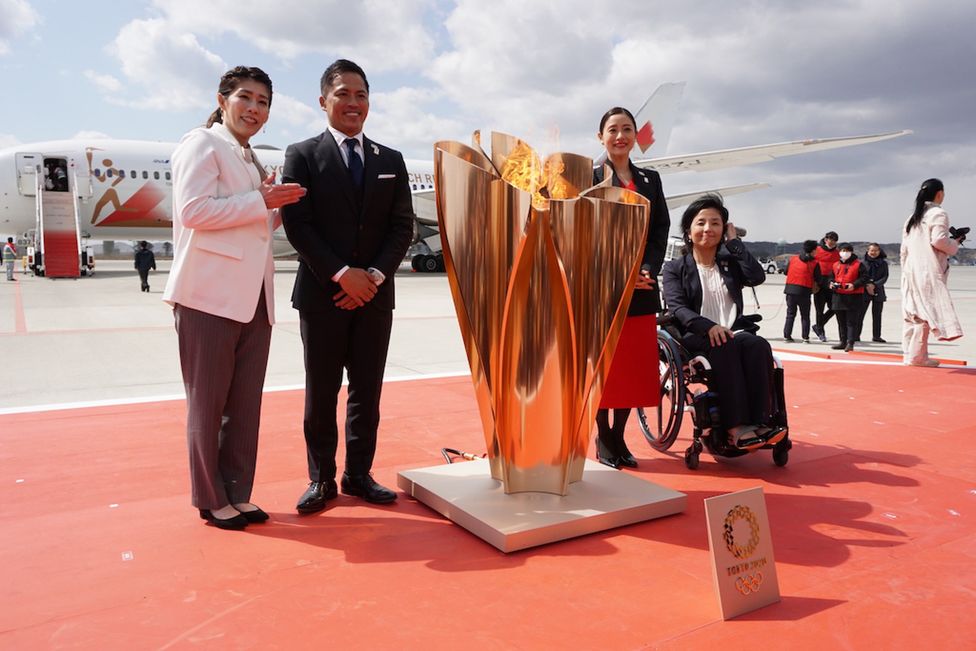 Matsushima, la fiamma olimpica arriva in Giappone