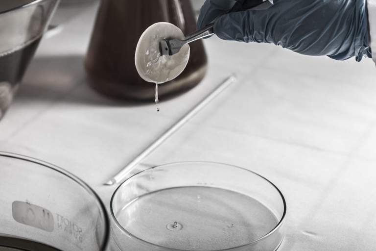 Un campione di biomateriale biofaber 