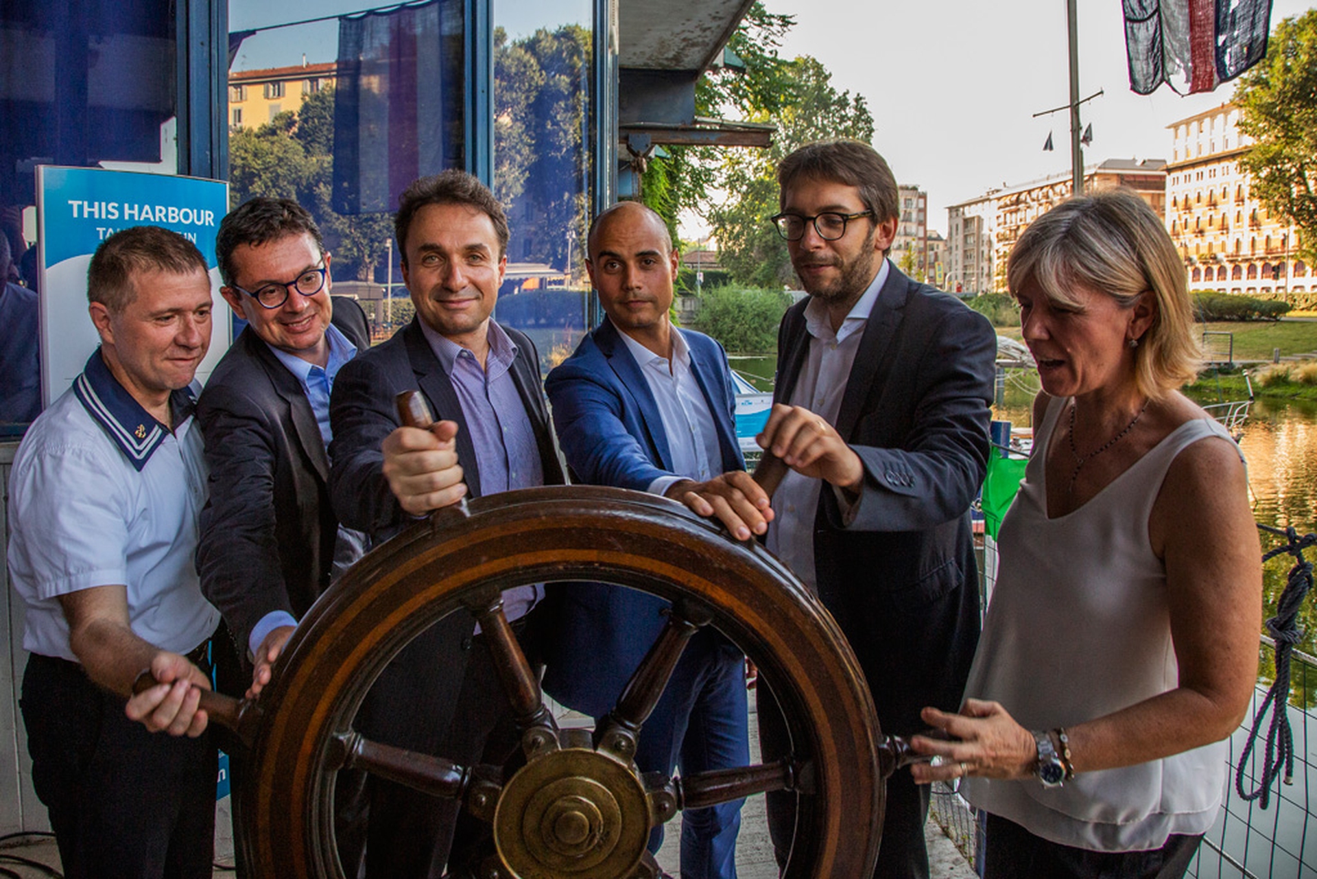 Inaugurazione del Seabin LifeGate in Darsena