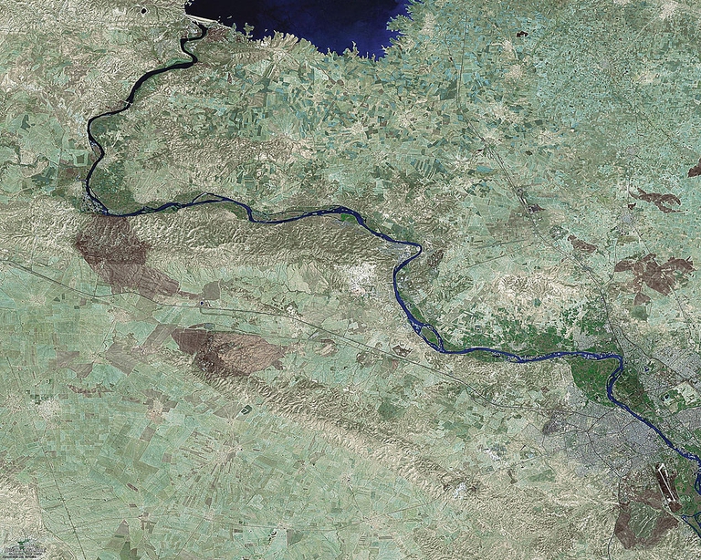 Nella valle del Tigri si trovano due terzi dei terreni irrigati e coltivati in Iraq © Digitalglobe/GettyImages