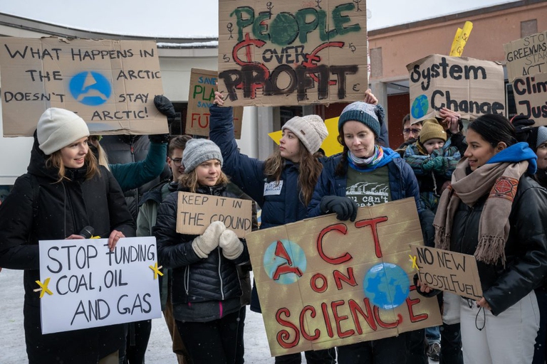 Greta Thunberg a Davos