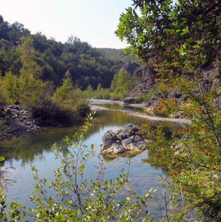 Un dettaglio del Masso delle Fanciulle, in Toscana