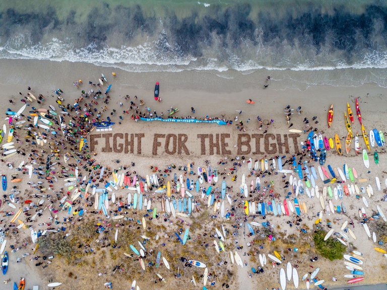 The Fight for the Bight movement, to save the Great Australian Bight from the oil industry