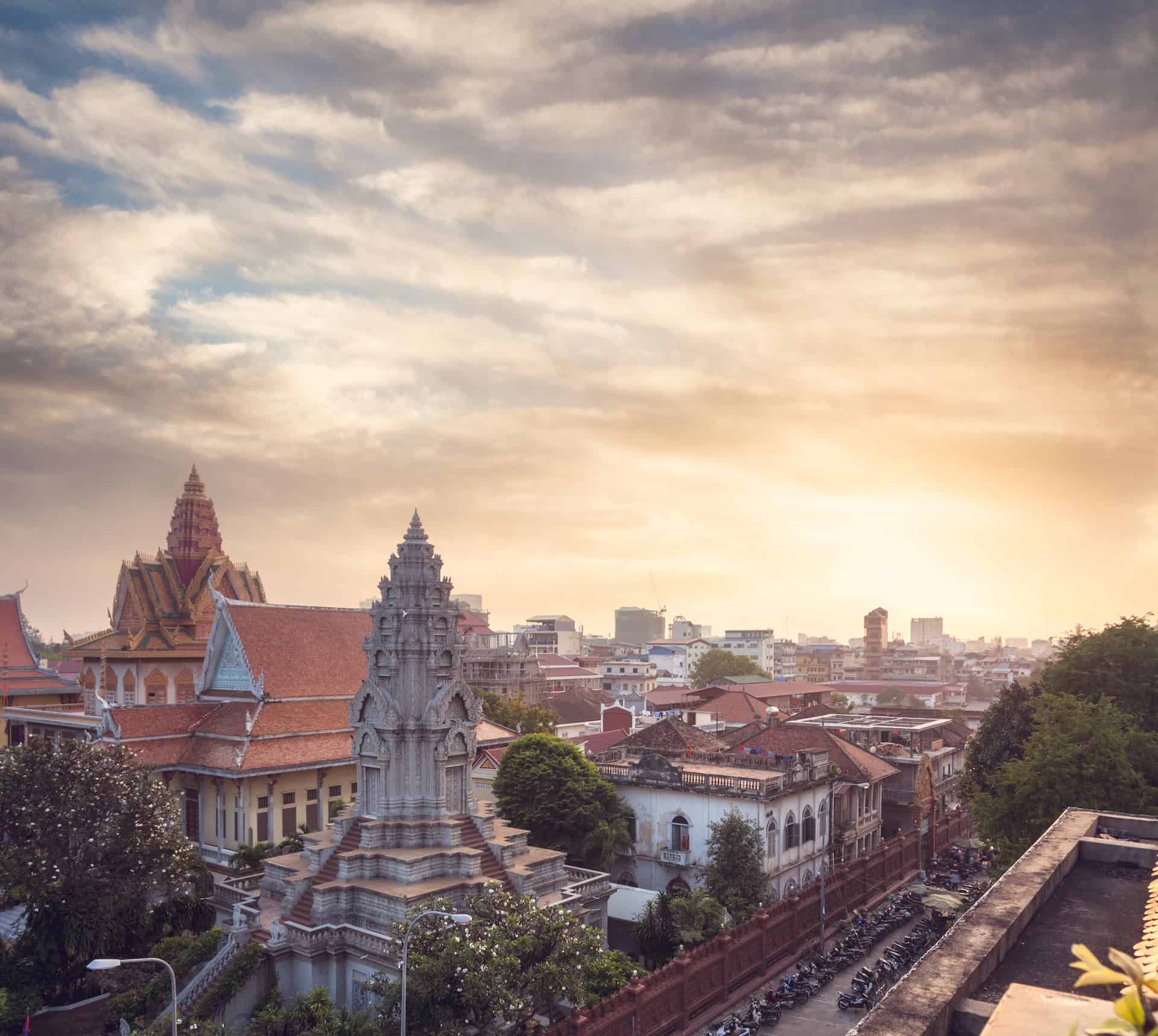 Il tempio di Wat Ounalom a Phnom Penh
