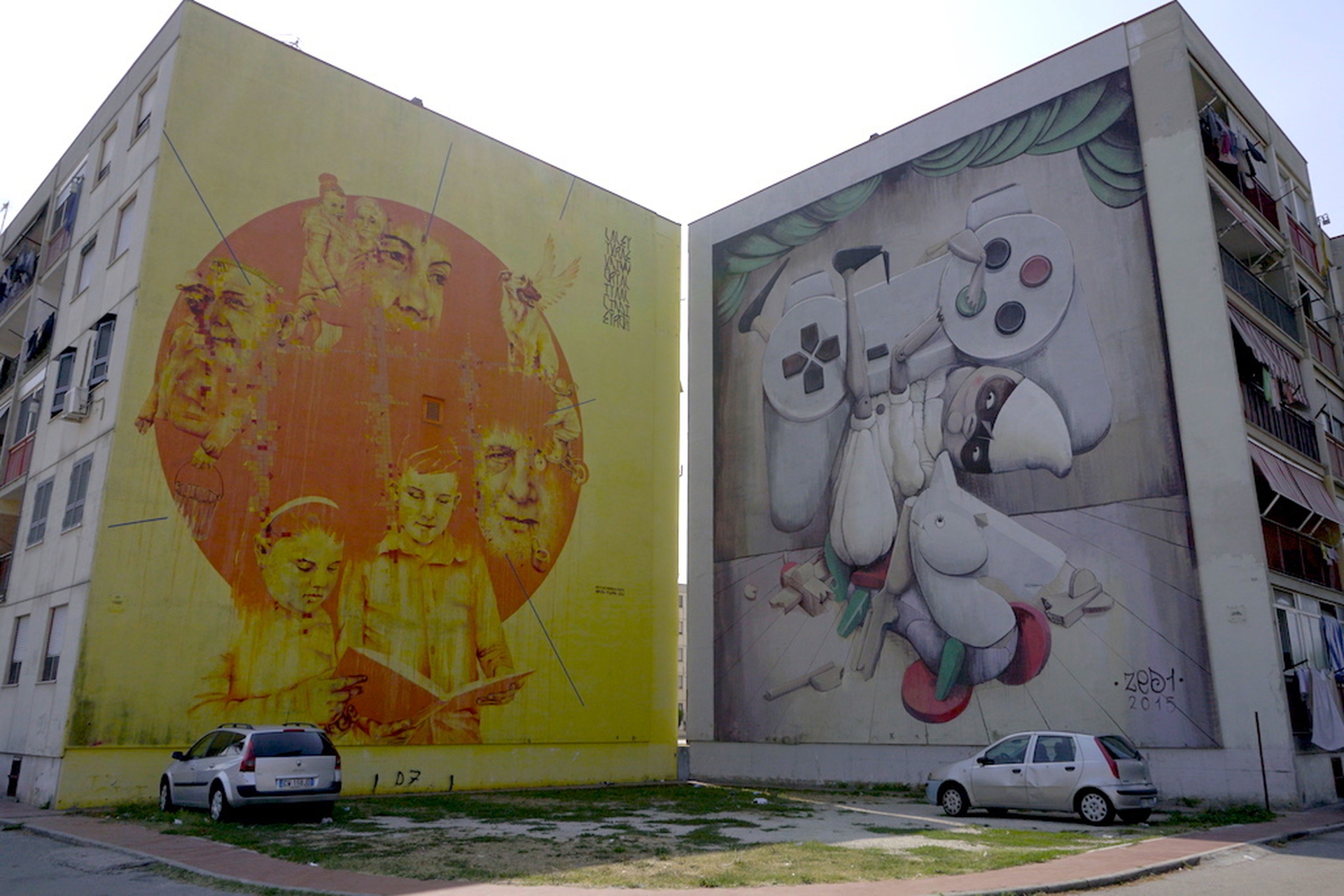 Le opere di Mattia Campo dall'Orto e Zed1 al Parco dei murales