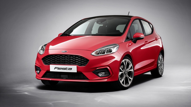 La nuova Ford Fiesta, caratterizzata da una dotazione di sicurezza al top tra le berline compatte