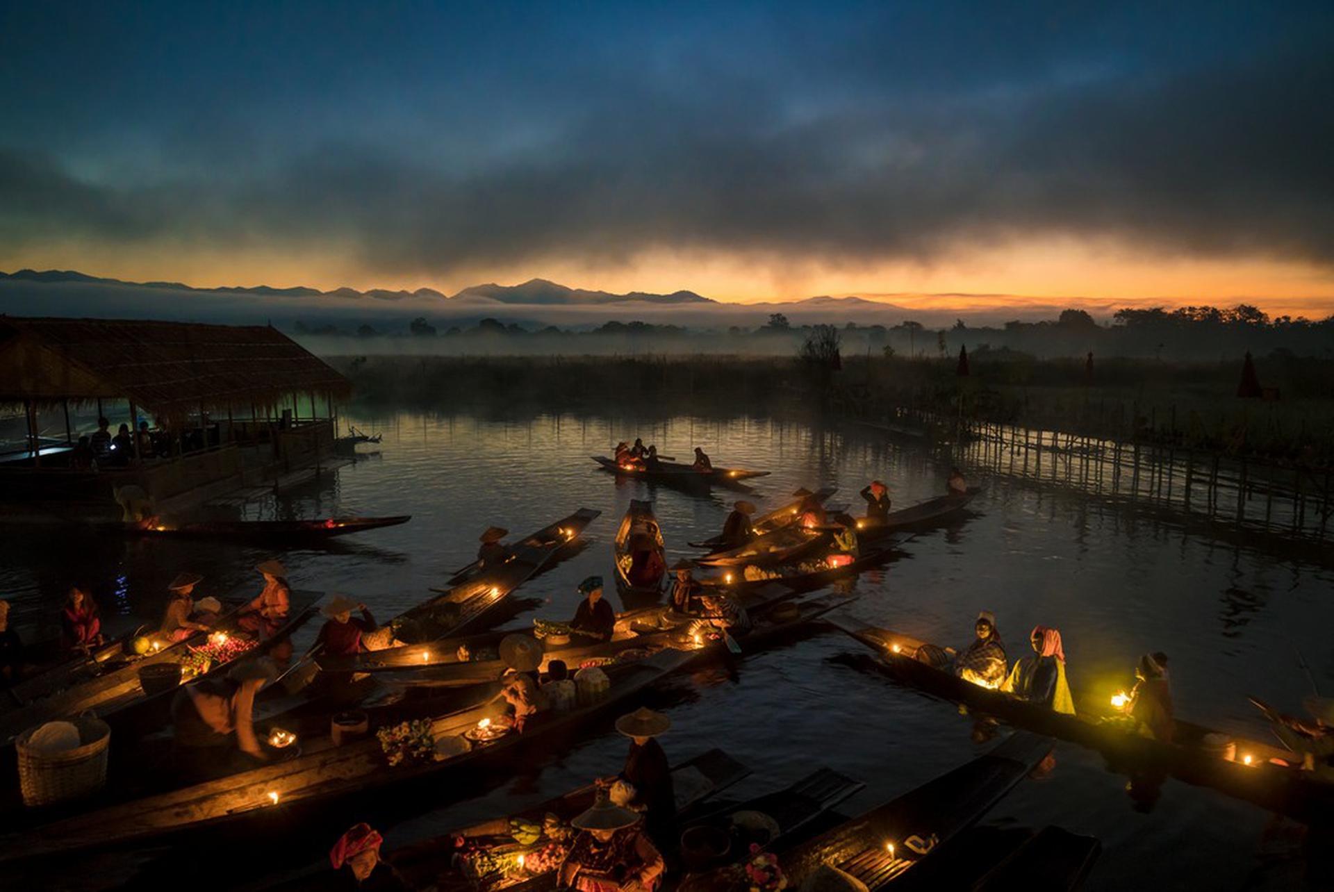 Inle floating market, Zeyar Htun – Sony World Photography Awards 2018