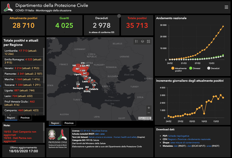 coronavirus italia