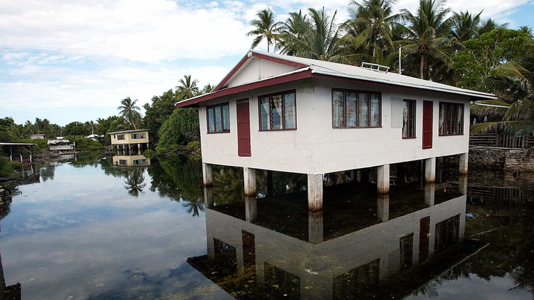 Inondazioni a Tuvalu, nell'oceano Pacifico