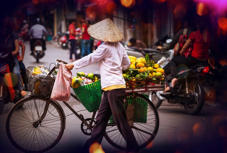Hanoi, Vietnam, Sharewood, bicicletta