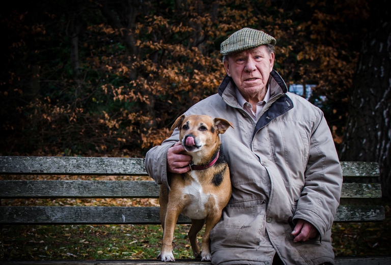 Uomo con il suo cane