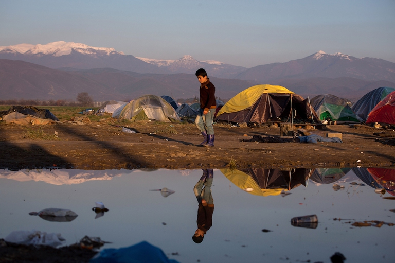 Campo profughi Idomeni Grecia