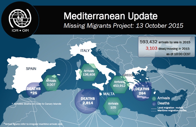 Migrants IOM inphographic