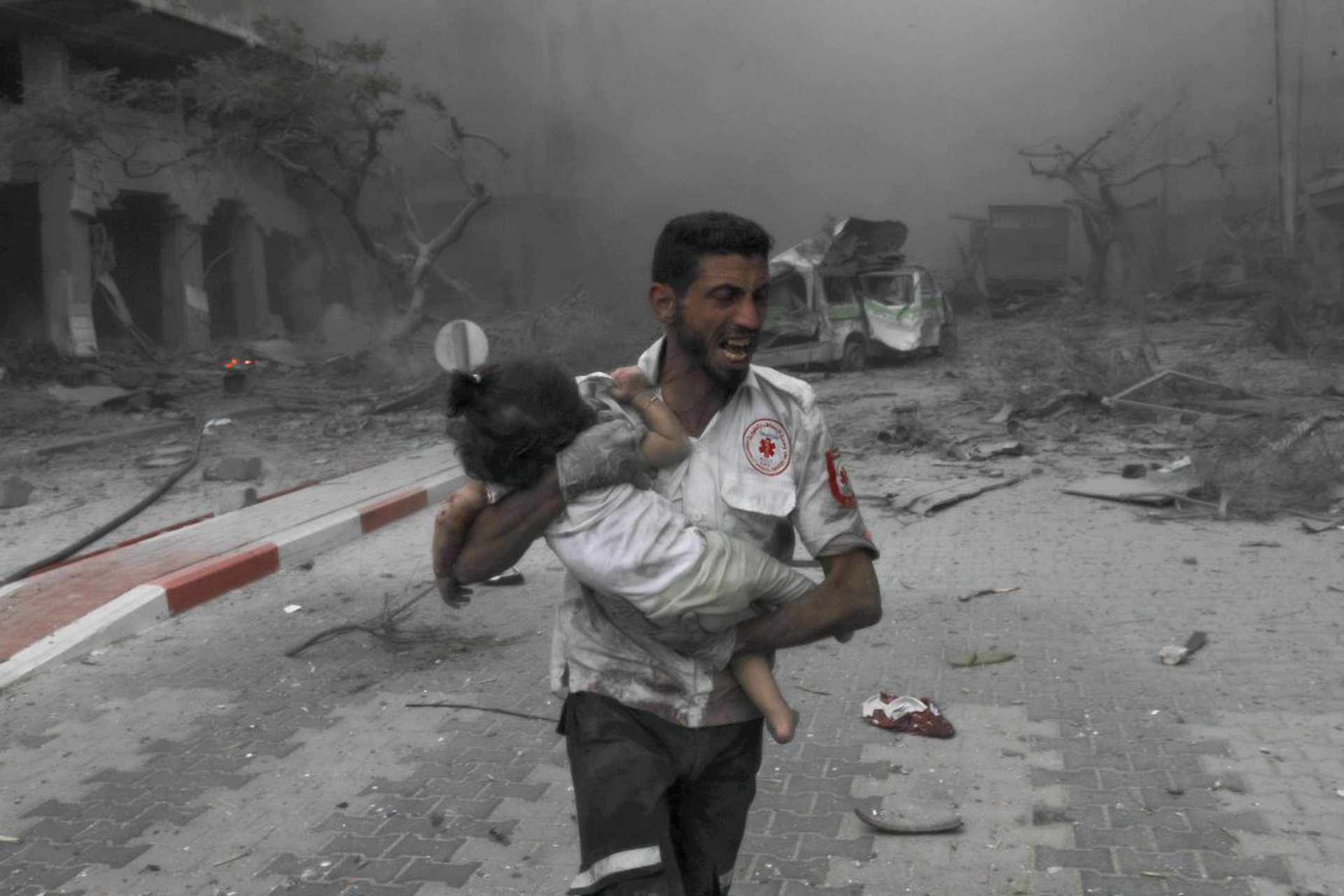 Aftermath of Israeli airstrikes on Gaza