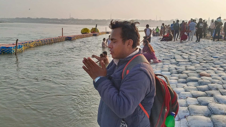 Gange river pilgrims