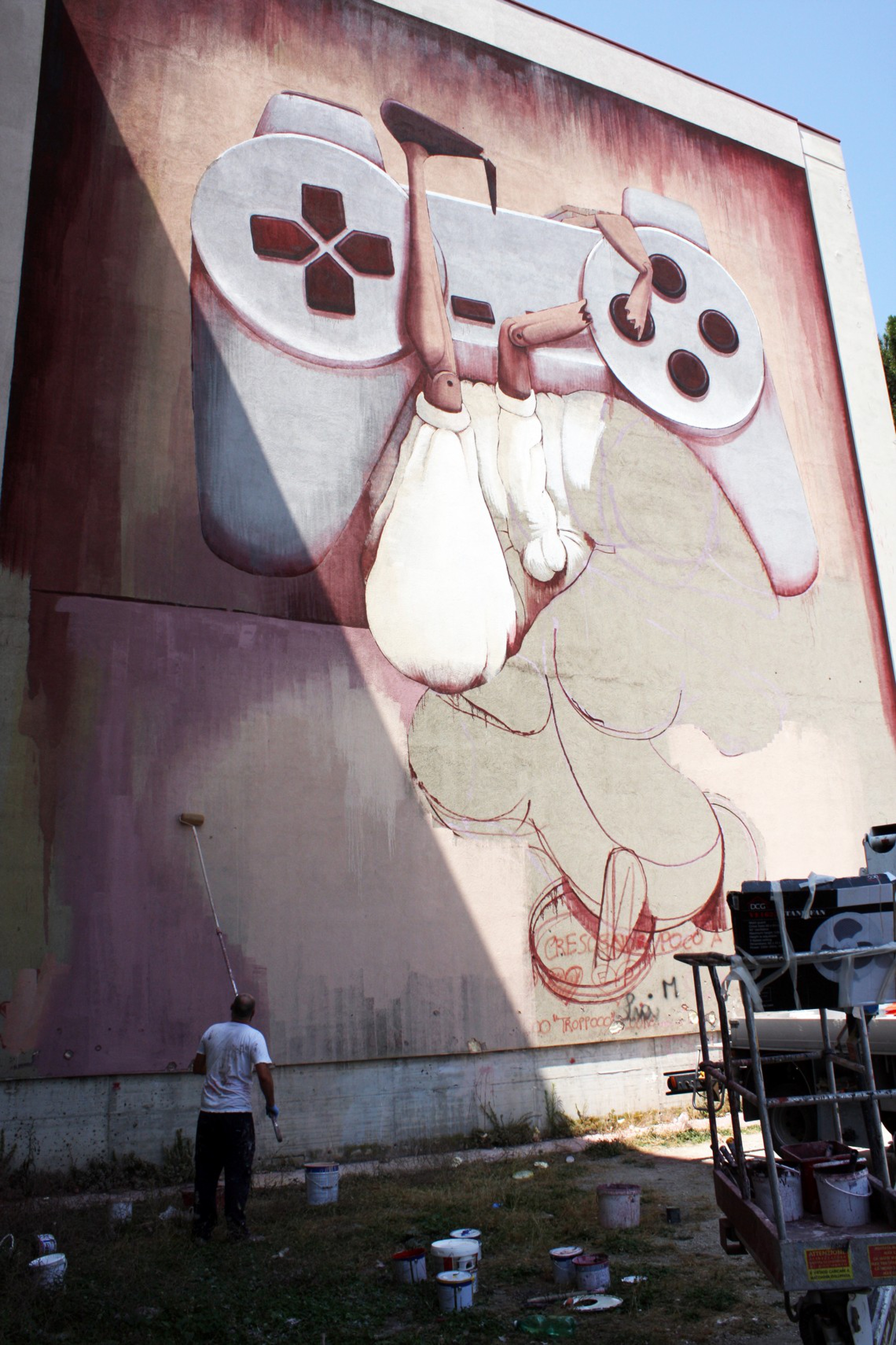 'A pazziella 'n man' 'e criature di ZED1, Ponticelli, Napoli