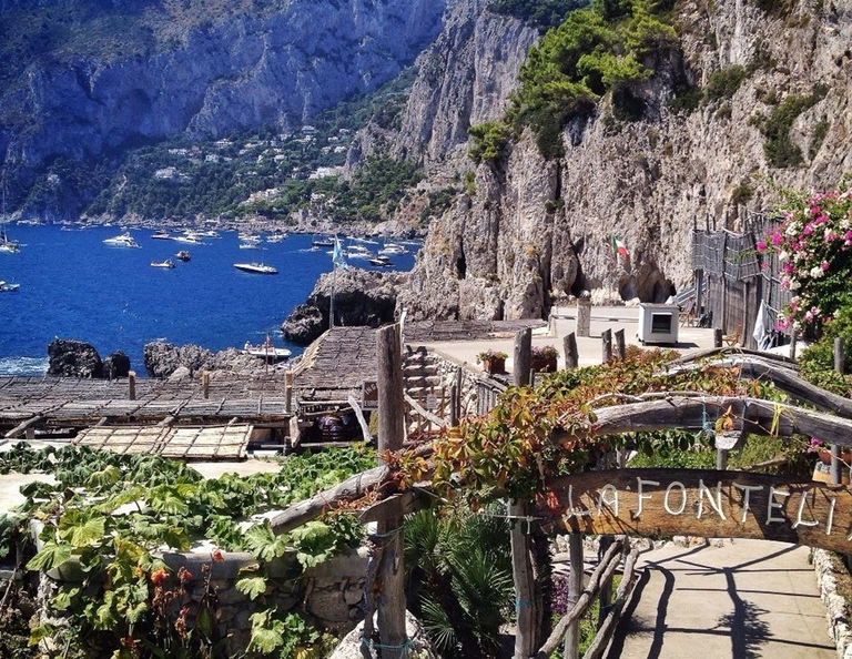 Il ristorante La Fontelina a Capri