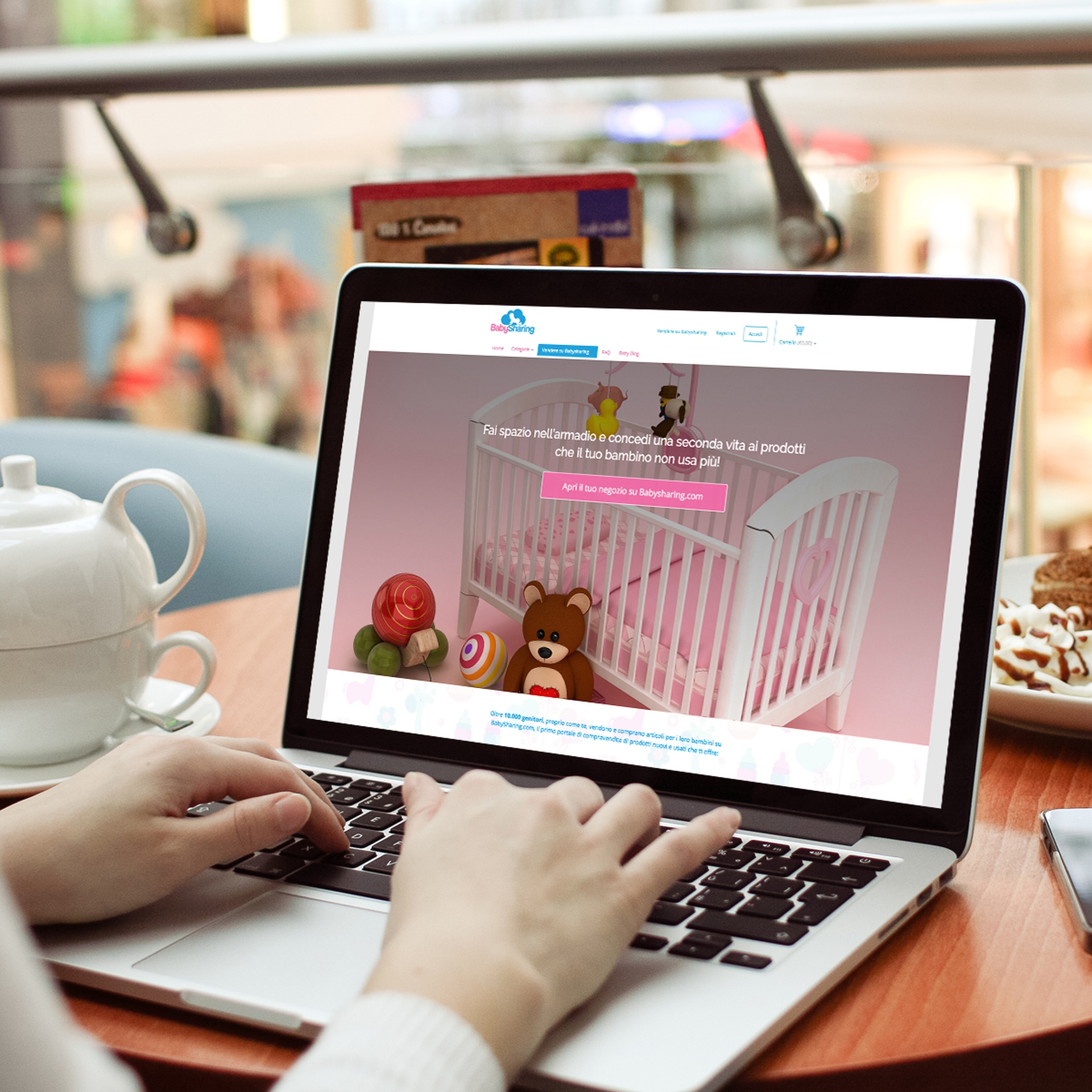 Il portale Babysharing compravendita prodotti bambini