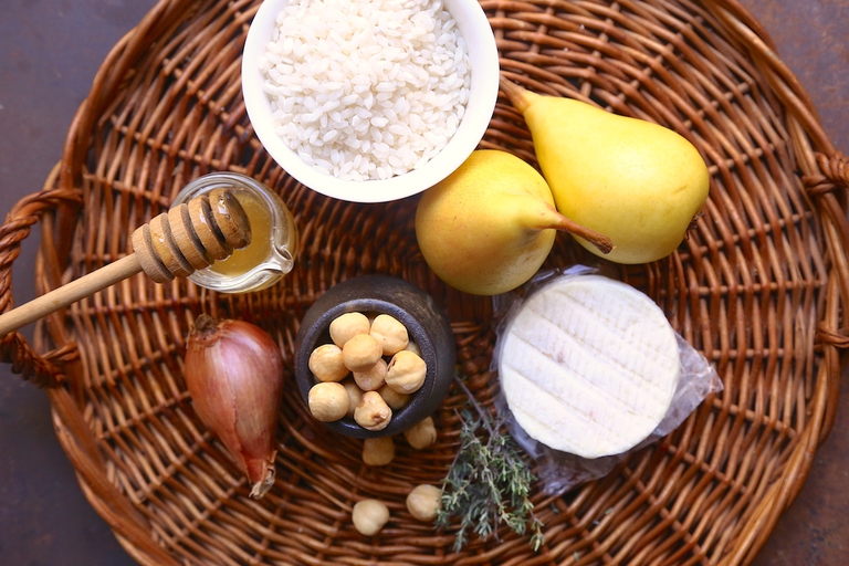 Risotto alle pere, tomino