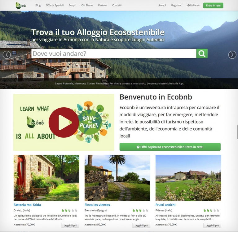 ecobnb hotel turismo sostenibile