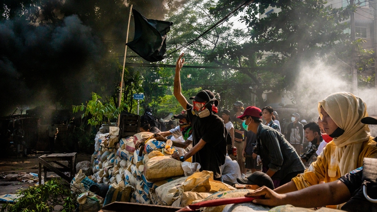 proteste nel Myanmar