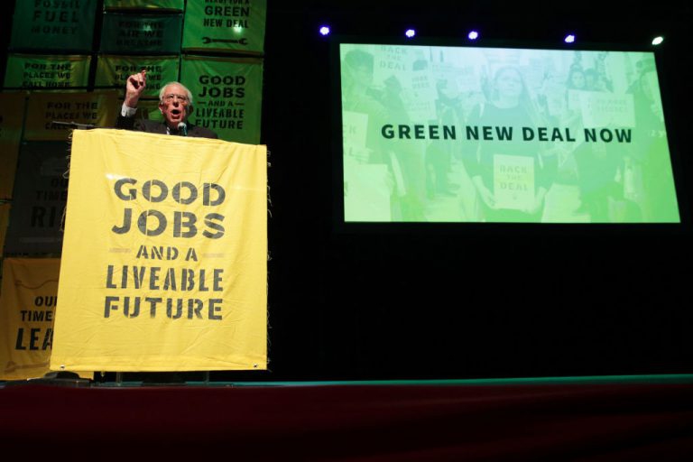 Bernie Sanders Green New Deal us primaries democratic party
