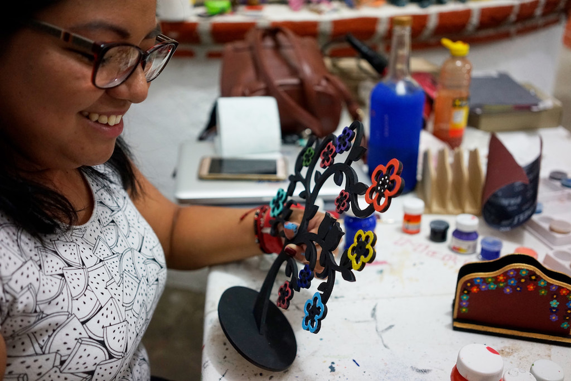 The alebrijes painting stage