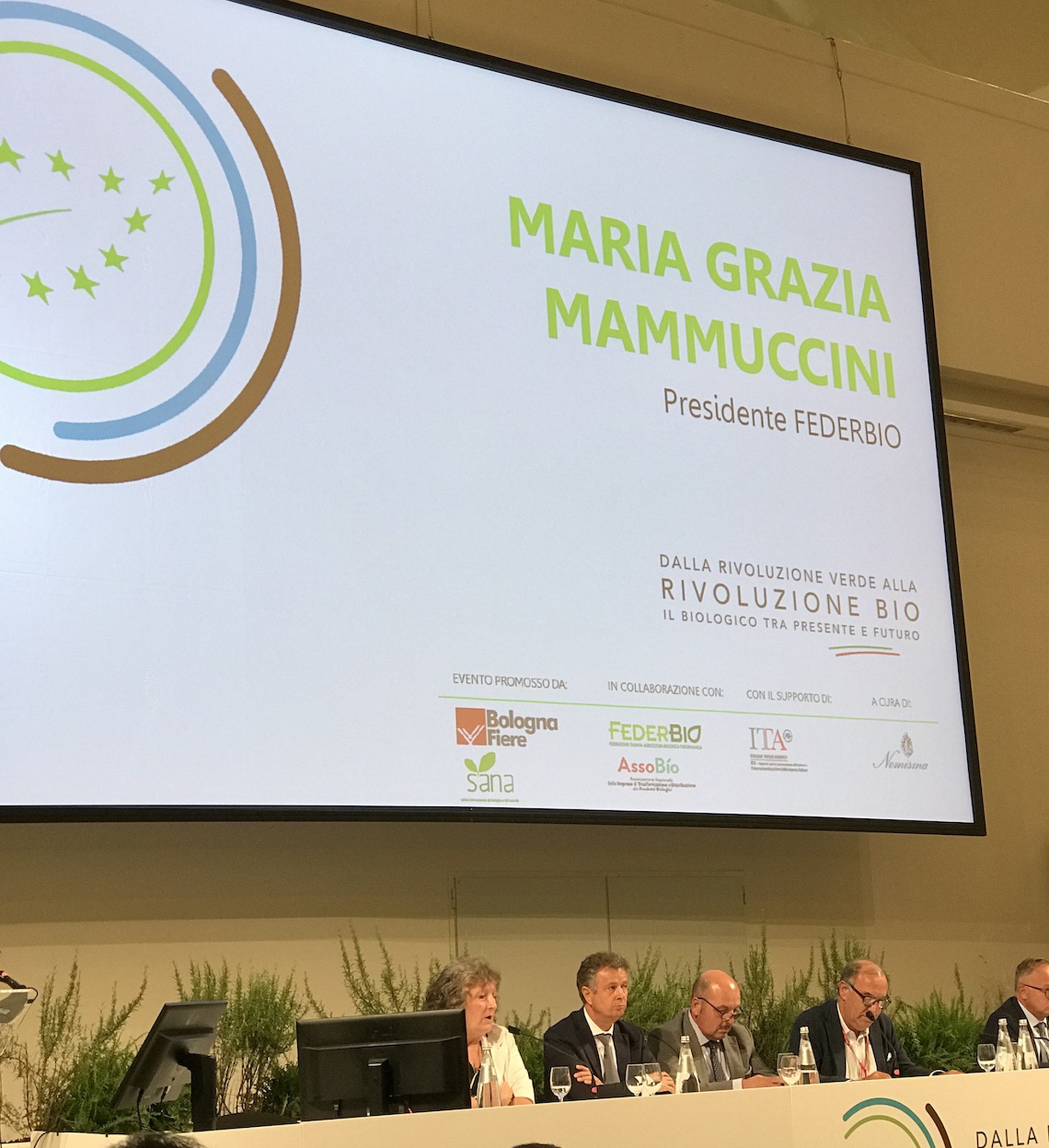 Maria Grazia Mammuccini presente agli stati generali del biologico