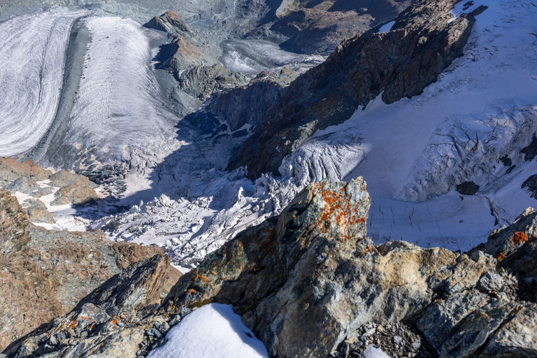 Il ghiacciaio ai piedi del Cervino