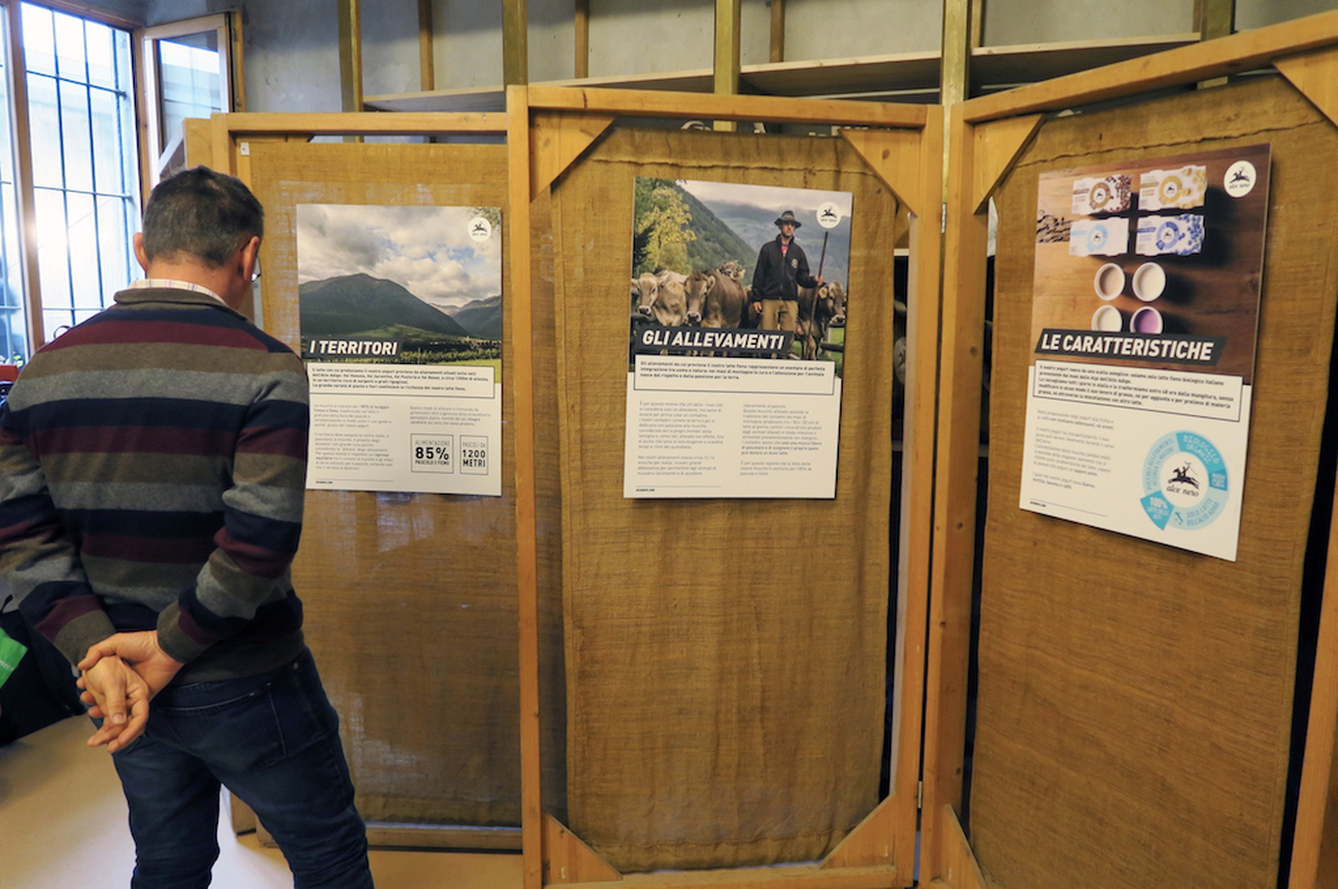 Alla presentazione dello yogurt biologico di Alce Nero