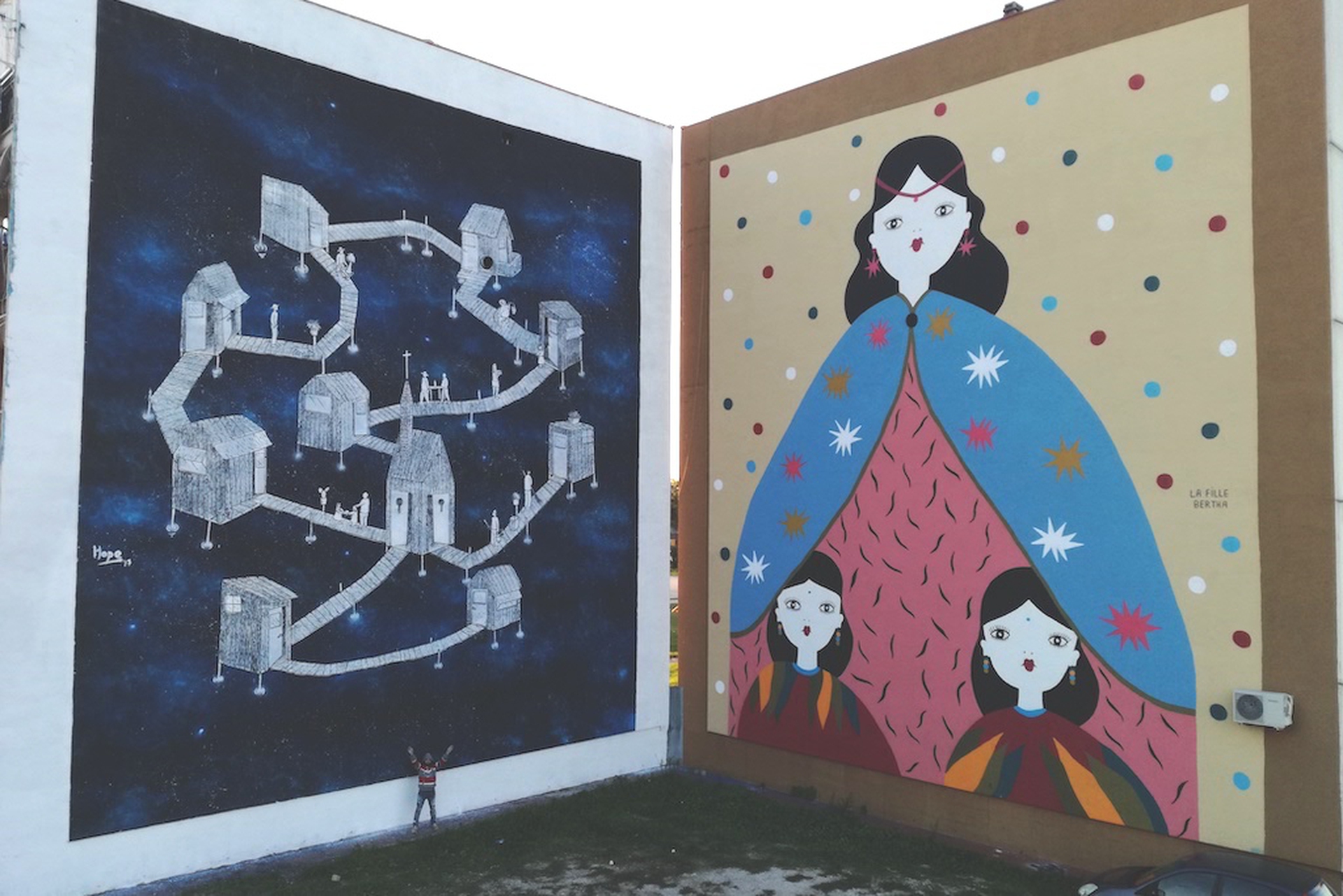 Le opere di Daniele Hope Nitti e La Fille Bertha al Parco dei murales