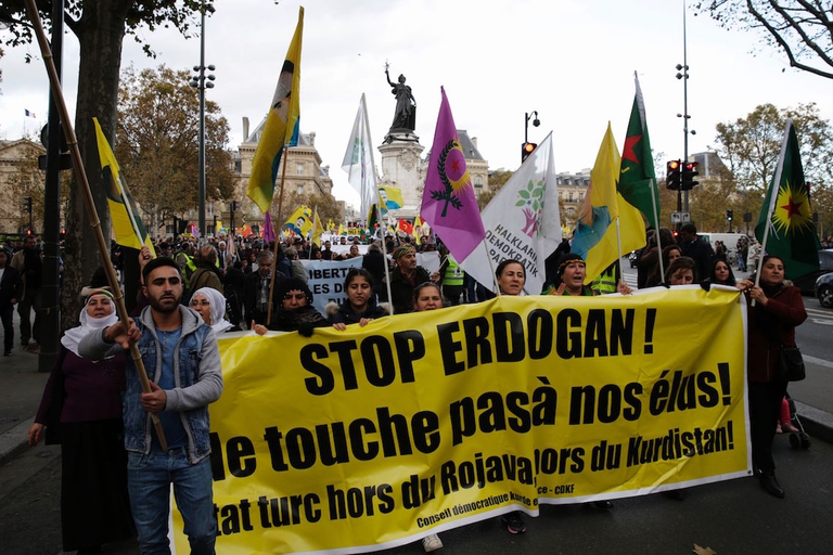 Turchia manifestazione erdogan Parigi