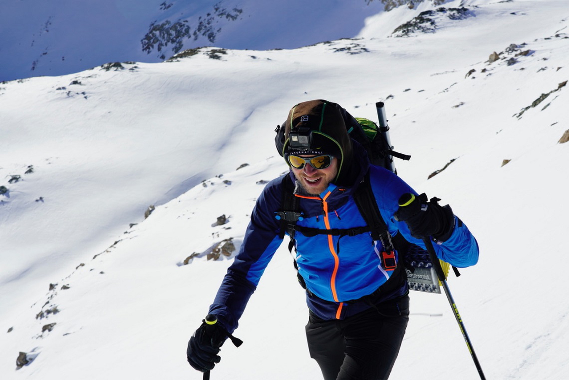 Luca Fontana durante la spedizione