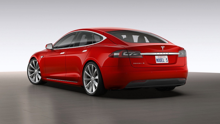La nuova Tesla Model S, retro