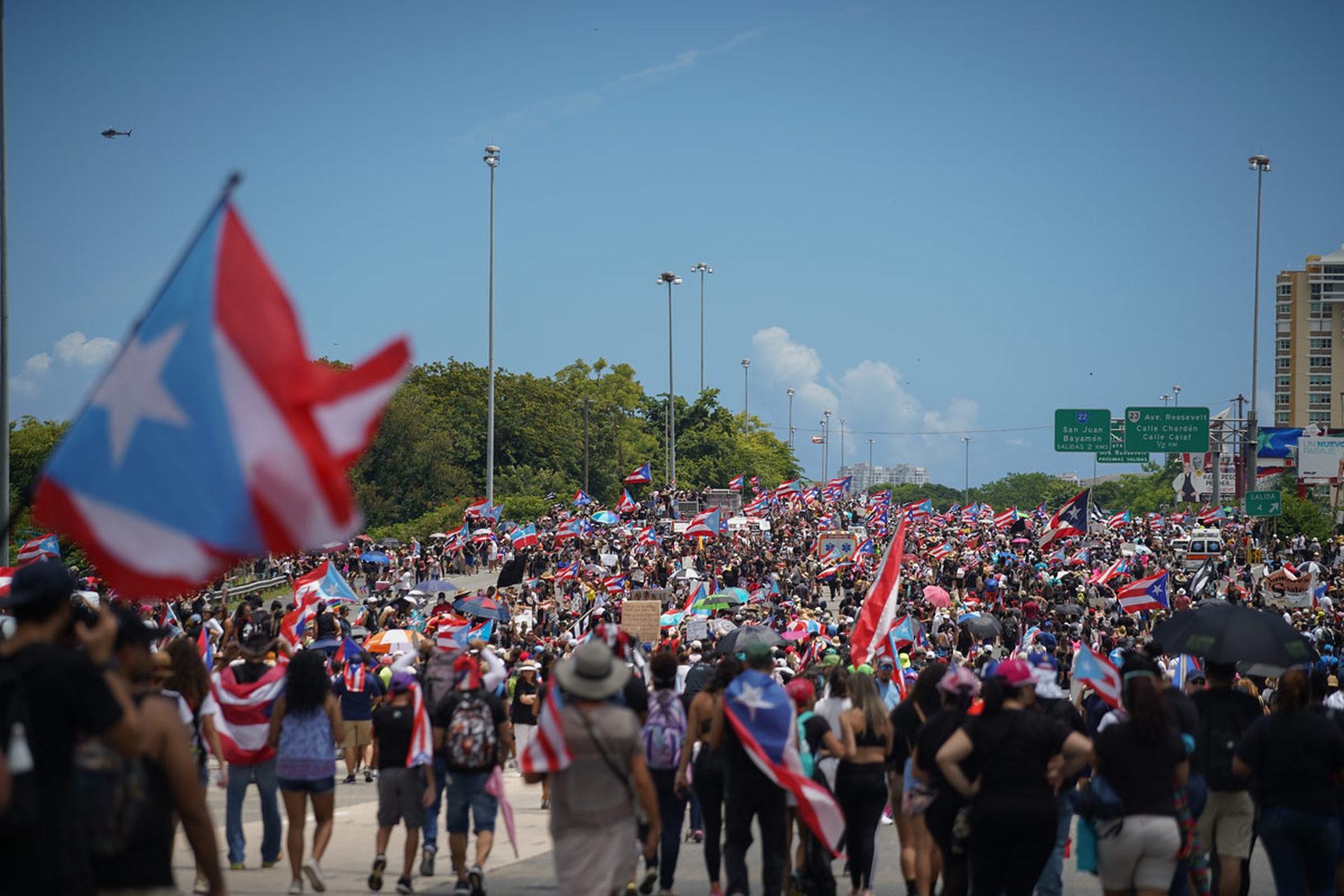 Le proteste del Porto Rico contro il governatore Ricardo Rosselló