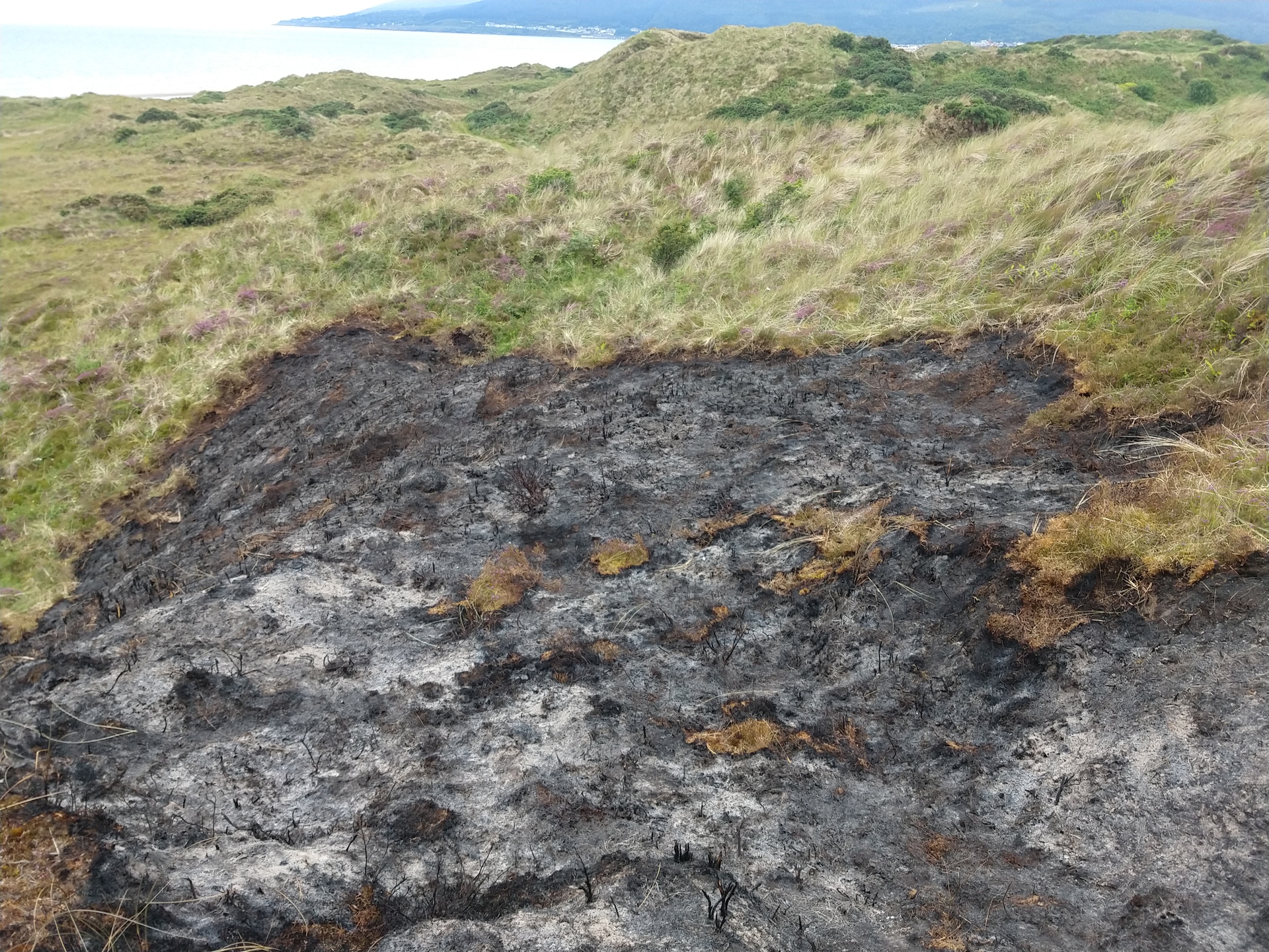 Small fire at Murlough