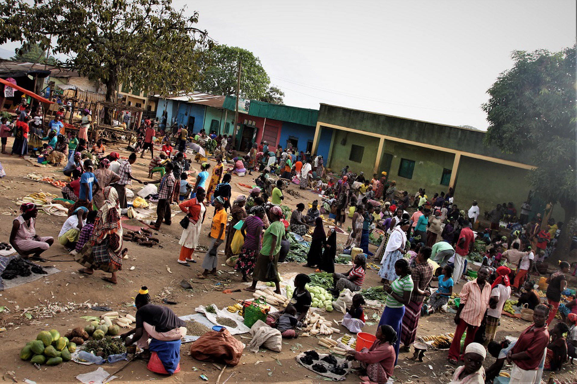 Un mercato in un villaggio Etiope