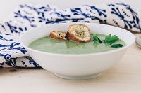 Crema di broccoli con latte di cocco